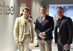 Sam Roeland, Christian Borsboom en Harmen Abma van Steel Benelux.